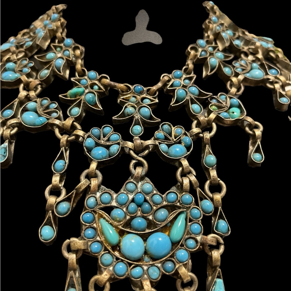Vintage Turquoise and Silver Necklace